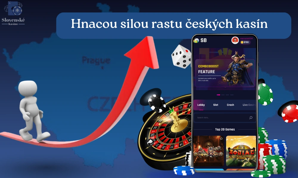 Hnacou silou rastu českých kasín